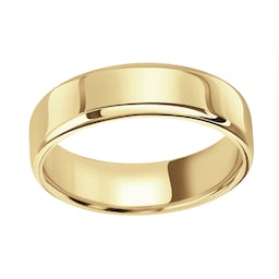 08040433 - 18ct Yellow Gold 6mm Standard Modern Court Court Wedding Ring