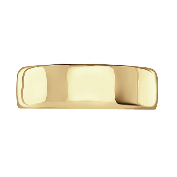 Mappin & Webb 18ct Yellow Gold 7mm Standard Modern Court Court Wedding Ring