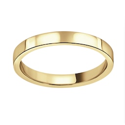 08040438 - 18ct Yellow Gold 2.5mm Heavy Flat Court Wedding Ring