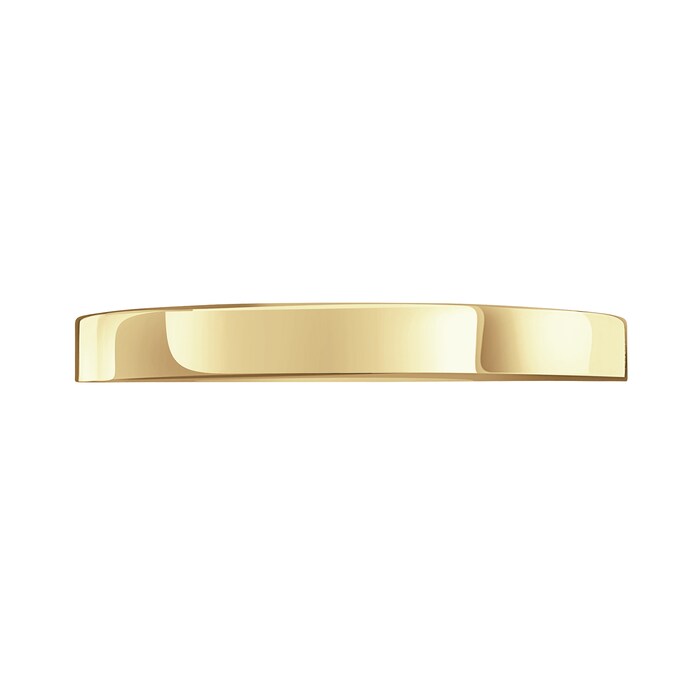 Mappin & Webb 18ct Yellow Gold 2.5mm Heavy Flat Court Wedding Ring