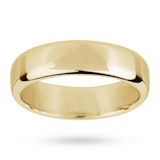 Mappin & Webb 6mm Flat Comfort Fit Gents Court Ring In 18 Carat Yellow Gold