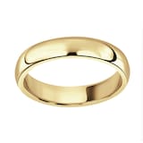 Mappin & Webb 4mm Medium Court Ladies Wedding Ring In 18 Carat Yellow Gold