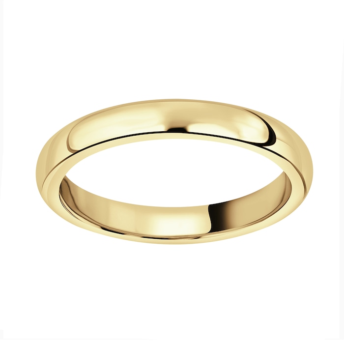 Mappin & Webb 18ct Yellow Gold 3mm Heavy Court Wedding Ring