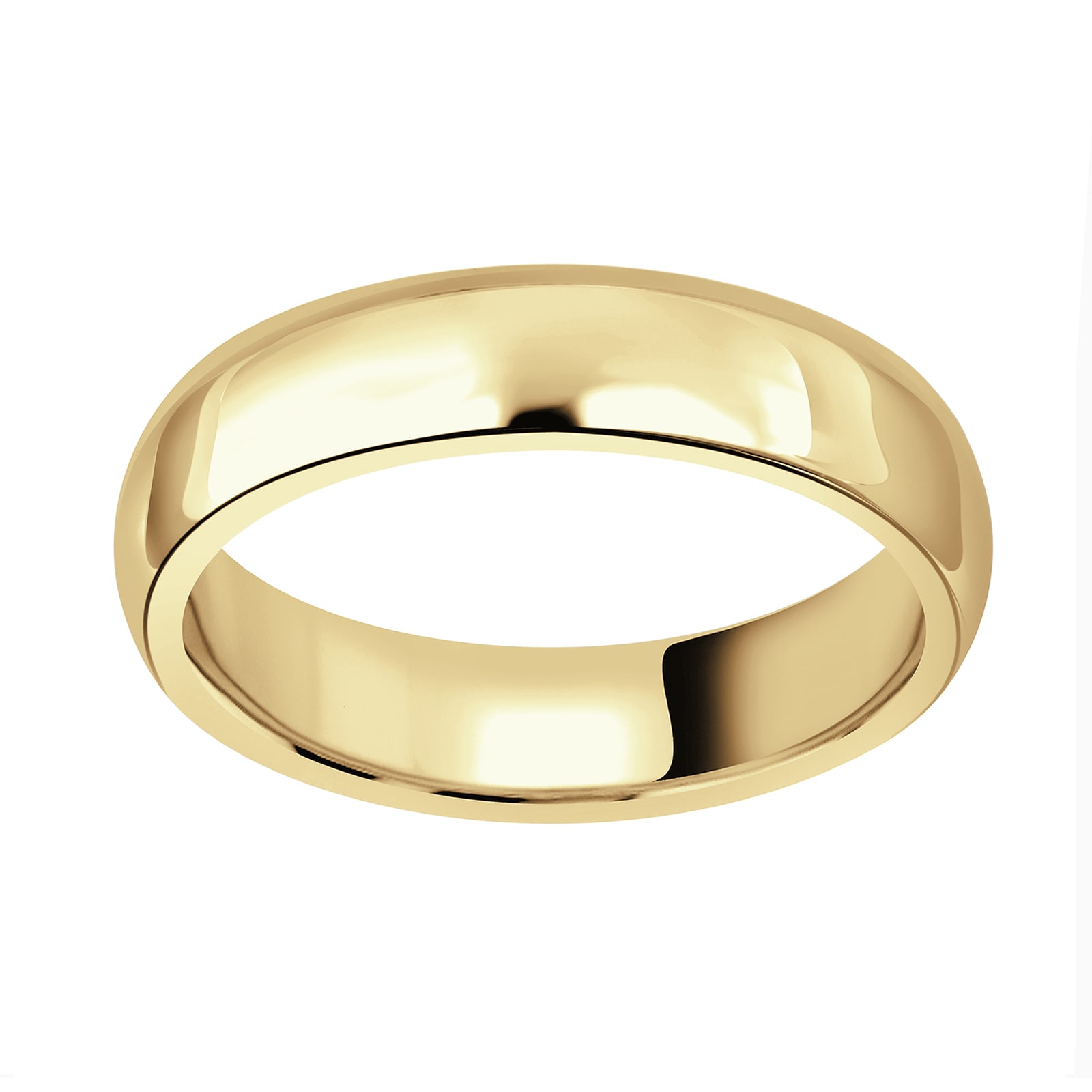 Mappin & Webb 18ct Yellow Gold 5mm Heavy Court Wedding Ring