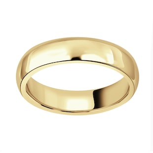 Mappin & Webb 18ct Yellow Gold 5mm Heavy Court Wedding Ring