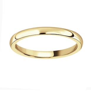 Mappin & Webb 18ct Yellow Gold 2mm Heavy Court Wedding Ring