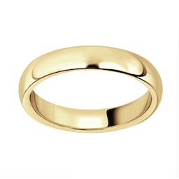 08040673 - 18ct Yellow Gold 3.5mm Luxury Court Wedding Ring