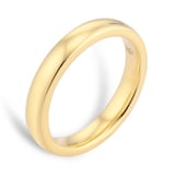 Mappin & Webb 18ct Yellow Gold 3.5mm Luxury Court Wedding Ring - Ring Size I