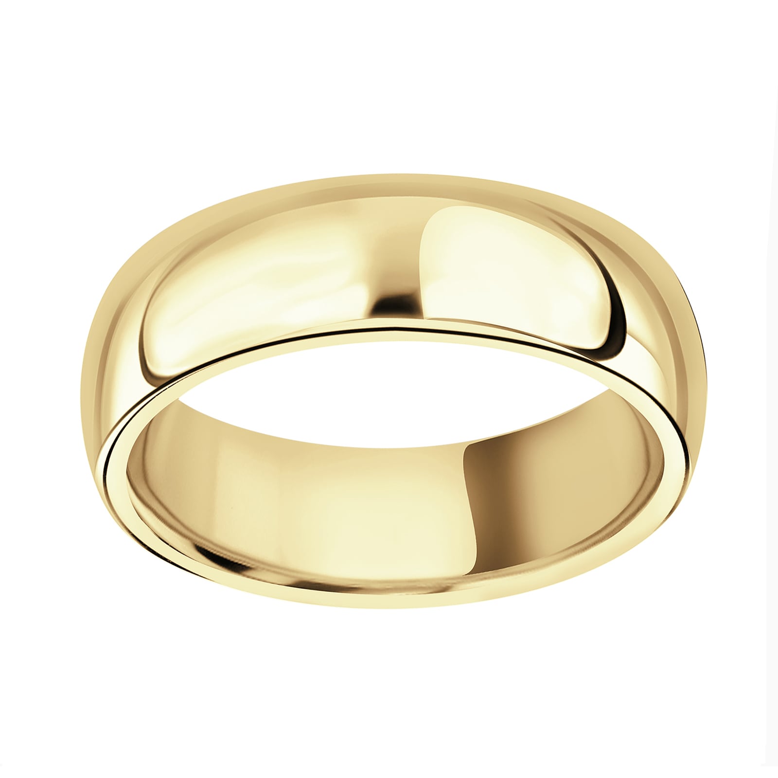 18ct Yellow Gold 7mm Luxury Court Wedding Ring - Ring Size X