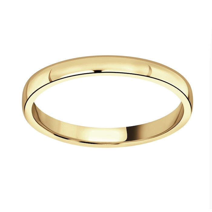 Mappin & Webb 18ct Yellow Gold 2mm Standard Domed Court Wedding Ring