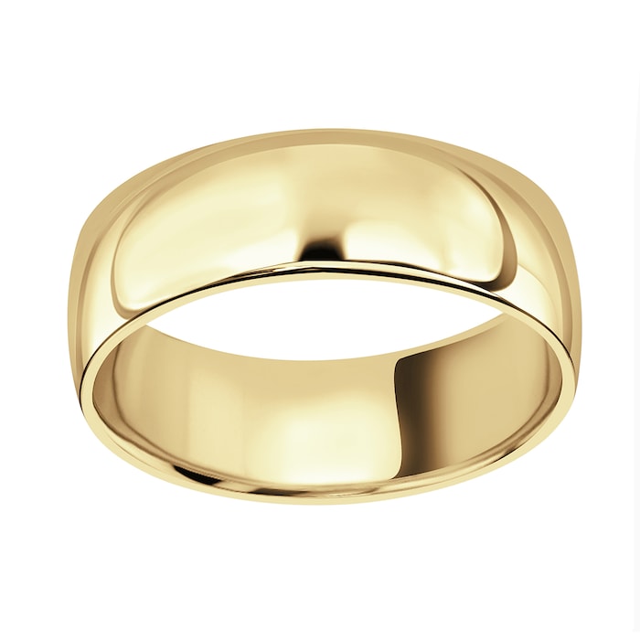Mappin & Webb 18ct Yellow Gold 7mm Standard Domed Court Wedding Ring