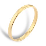 Mappin & Webb 18ct Yellow Gold 2mm Standard Modern Court  Wedding Ring - Ring Size X