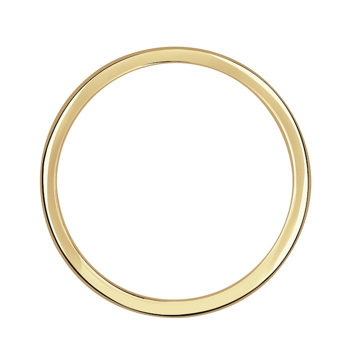 Mappin & Webb 18ct Yellow Gold 2.5mm Standard Modern Court  Wedding Ring