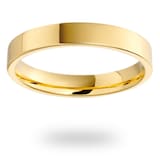 Mappin & Webb 18ct Yellow Gold 3.5mm Heavy Flat Court Wedding Ring