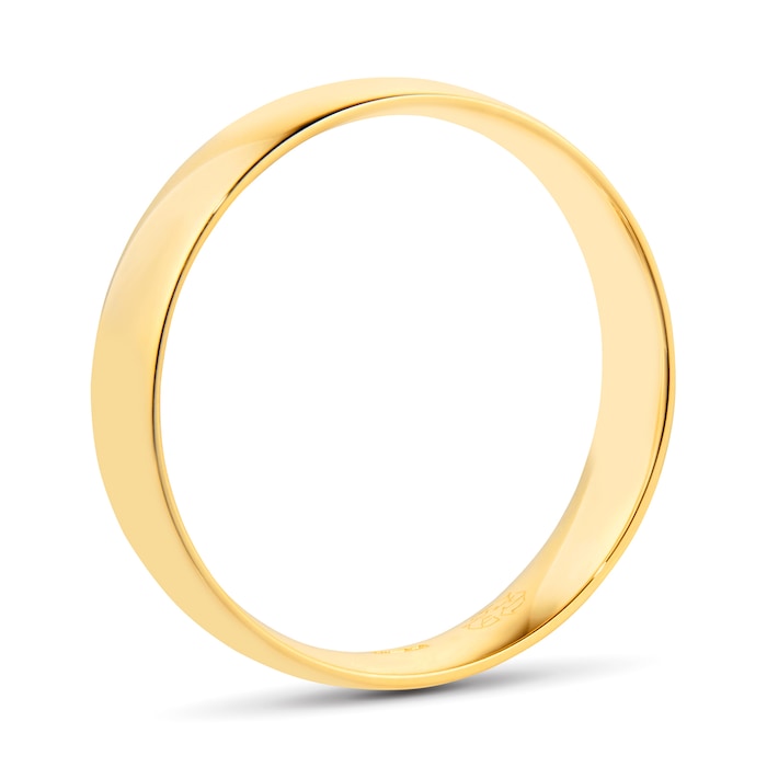 Goldsmiths Recycled 18ct Yellow Gold 5mm Court Wedding Band