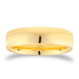 Mappin & Webb 18ct Yellow Gold 5mm Standard Modern Court Mappin & Webb 18ct Yellow Gold 5mm Standard Modern Court