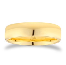 08040733 - 18ct Yellow Gold 5mm Standard Modern Court
