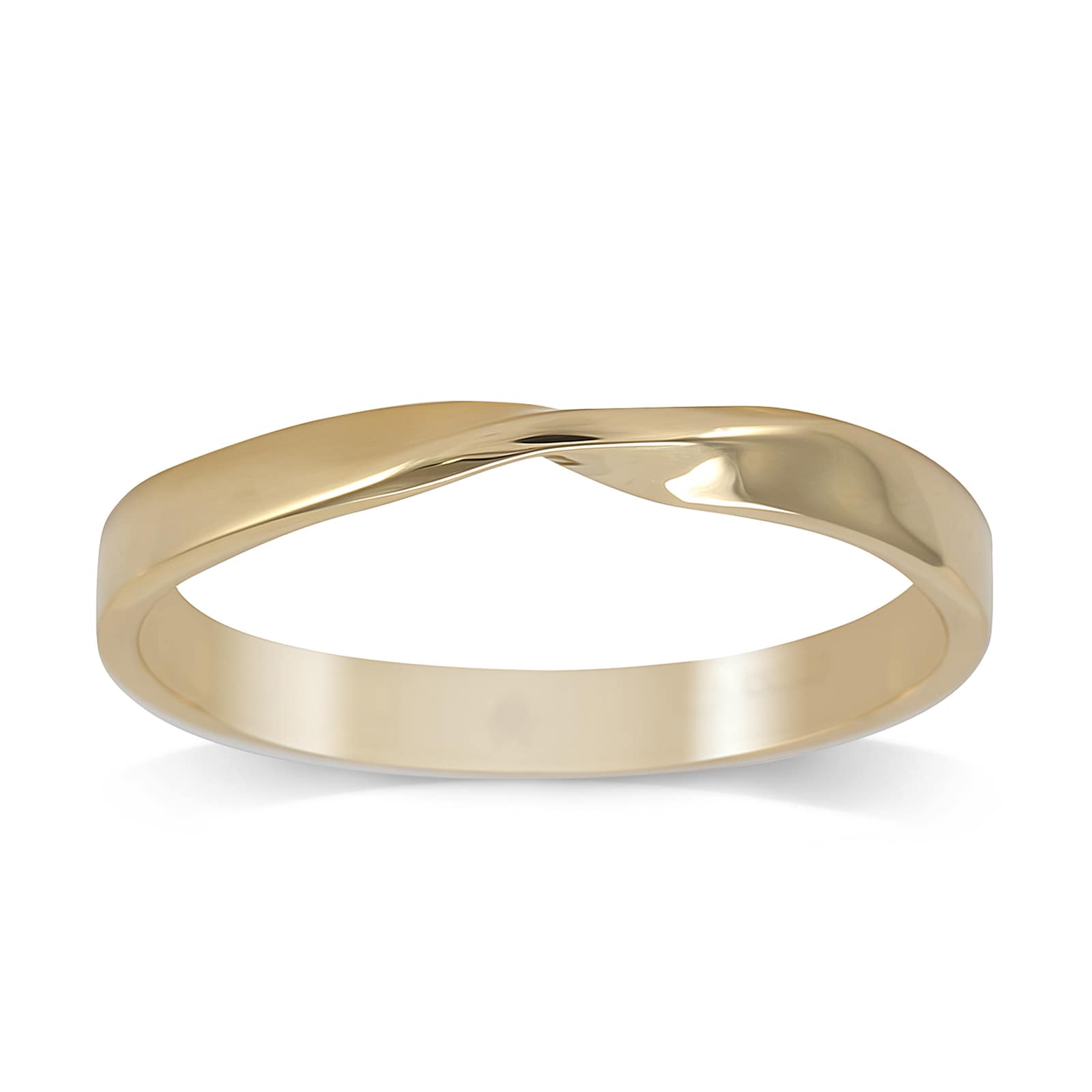 18ct Yellow Gold 2.5mm Twist Wedding Ring