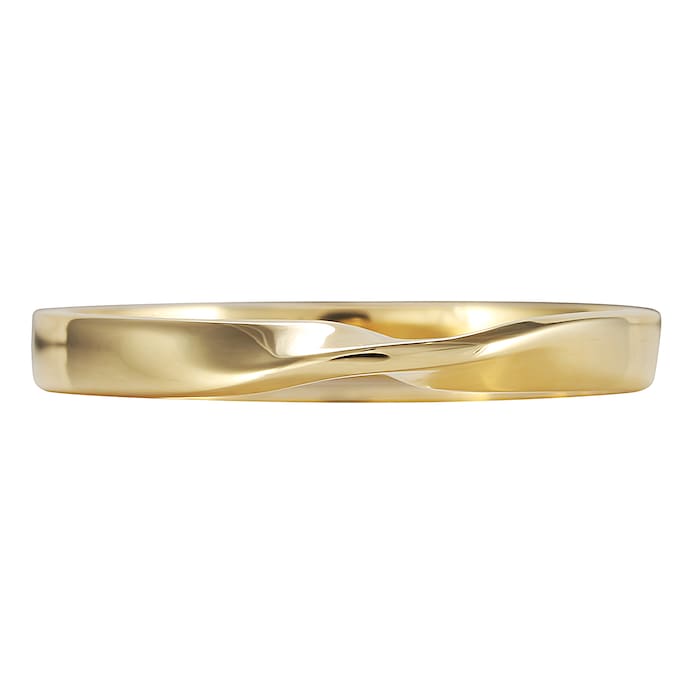 Mappin & Webb 18ct Yellow Gold 2.5mm Twist Wedding Ring - Ring Size M
