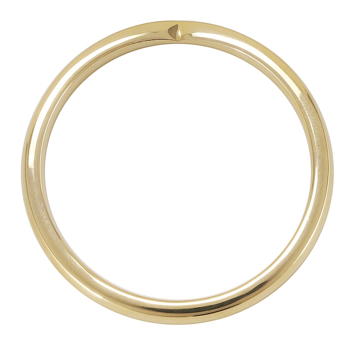 Mappin & Webb 18ct Yellow Gold 2.5mm Pinched Wedding Ring