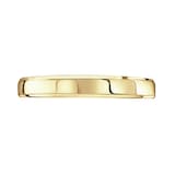 Mappin & Webb 18ct Yellow Gold 3mm Flat Top Bevelled Edge Wedding Ring