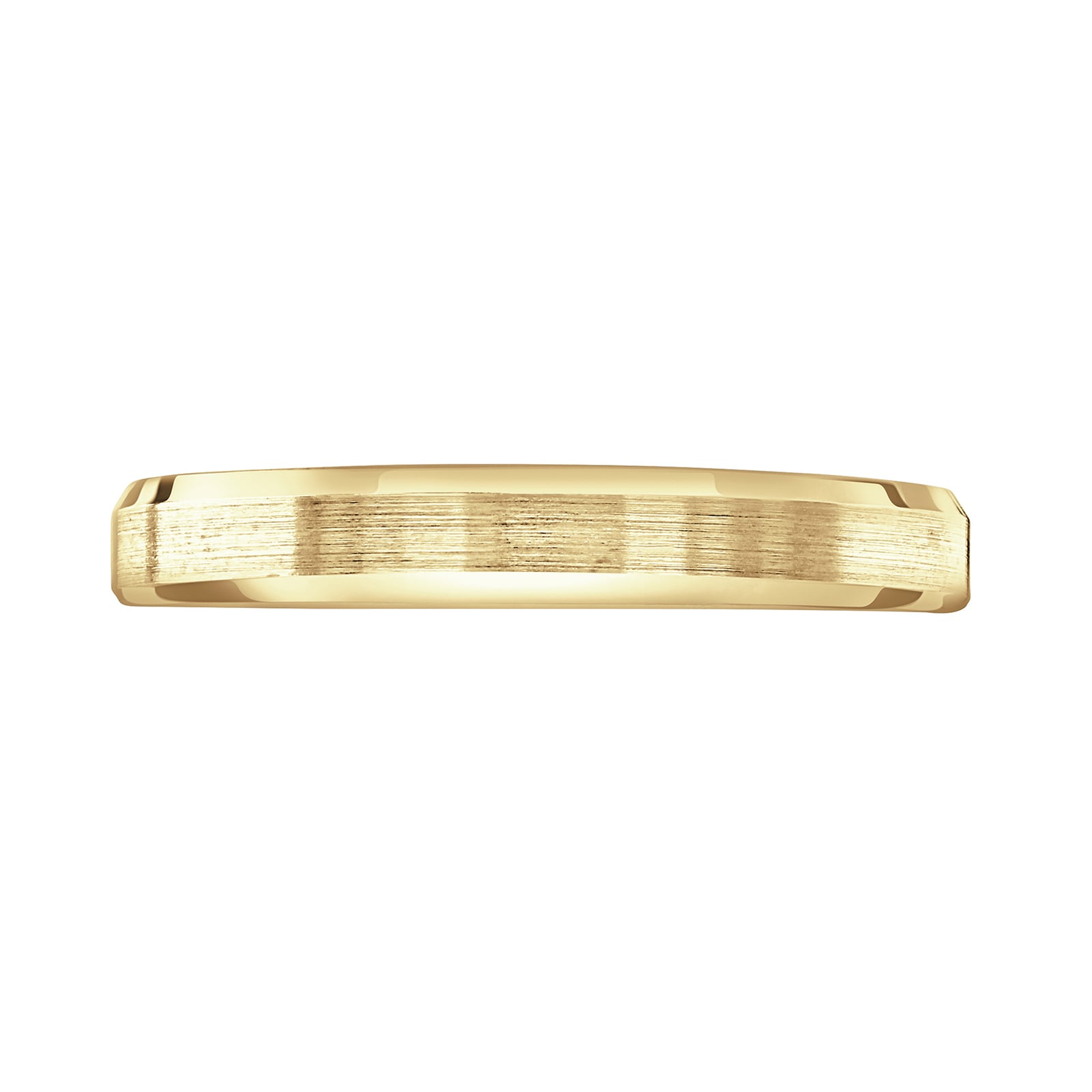 Mappin 
Webb 18ct Yellow Gold 3mm Flat Top Matt Double Bevelled Edge Wedding Ring