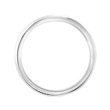 Mappin & Webb 2.5mm Medium Court Ladies Wedding Ring In 18 Carat White Gold