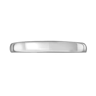 Mappin & Webb 18ct White Gold 3mm Luxury Court Wedding Ring