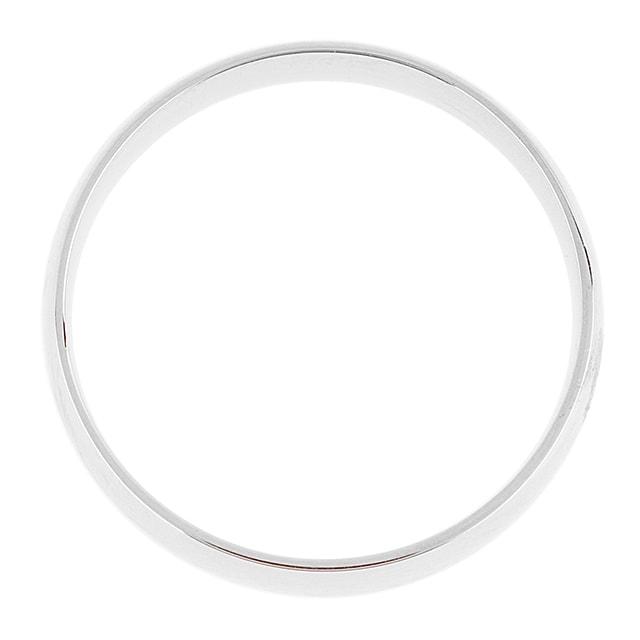 Goldsmiths 5mm Plain Wedding Band In 18 Carat White Gold