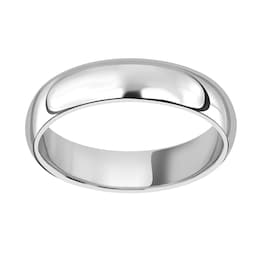 08060451 - 18ct White Gold 5mm Heavy Court Wedding Ring