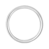 Mappin & Webb 18ct White Gold 5mm Heavy Court Wedding Ring