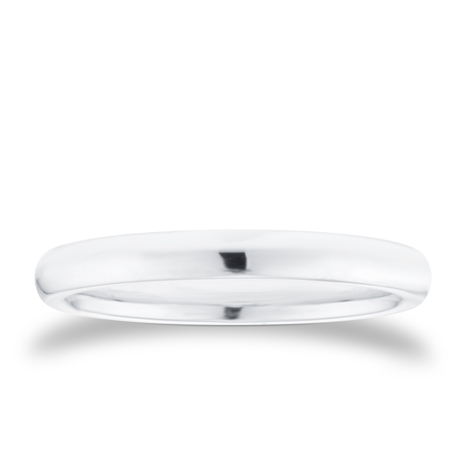 Mappin & Webb 18ct White Gold 2.5mm Luxury Court Wedding Ring Mappin & Webb 18ct White Gold 2.5mm Luxury Court Wedding Ring