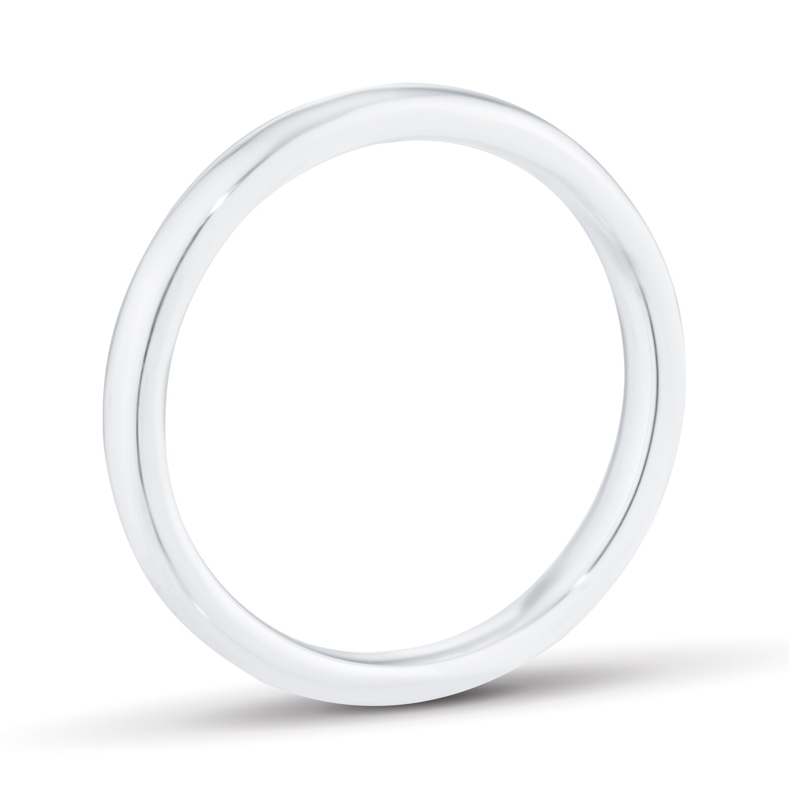 Mappin & Webb 18ct White Gold 2.5mm Luxury Court Wedding Ring Mappin & Webb 18ct White Gold 2.5mm Luxury Court Wedding Ring