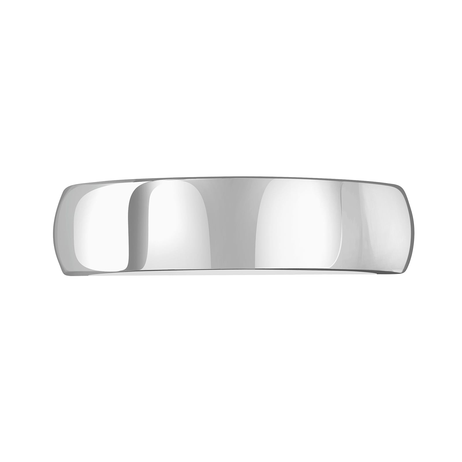 Mappin & Webb 18ct White Gold 6mm Luxury Court Wedding Ring - Ring Size L