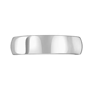 Mappin & Webb 18ct White Gold 6mm Luxury Court Wedding Ring