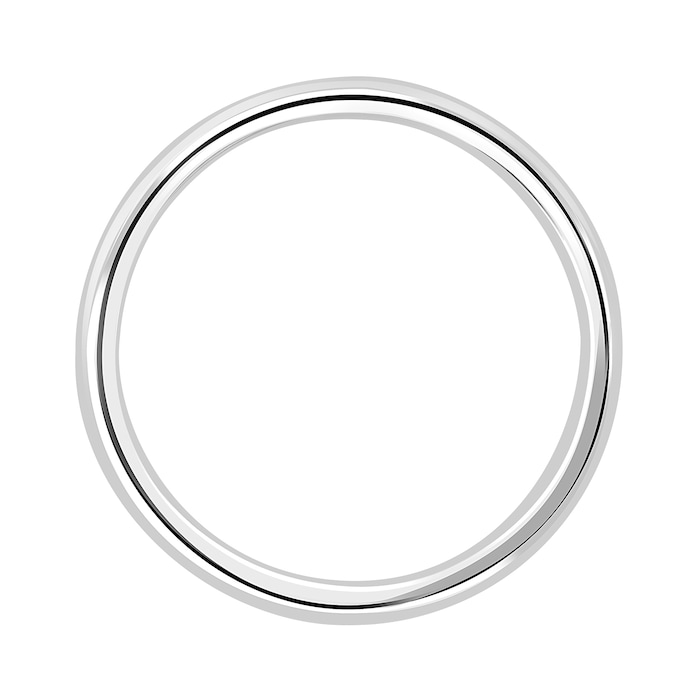 Mappin & Webb 18ct White Gold 3.5mm Standard Court Wedding Ring