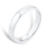 Mappin & Webb 18ct White Gold 3.5mm Standard Court Wedding Ring - Ring Size Z
