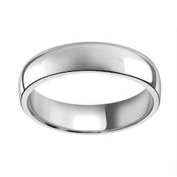 08060527 - 18ct White Gold 5mm Standard Court Wedding Ring