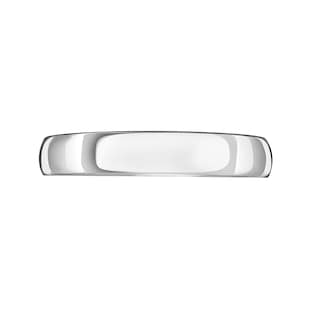 Mappin & Webb 18ct White Gold 3.5mm Heavy Court Wedding Ring