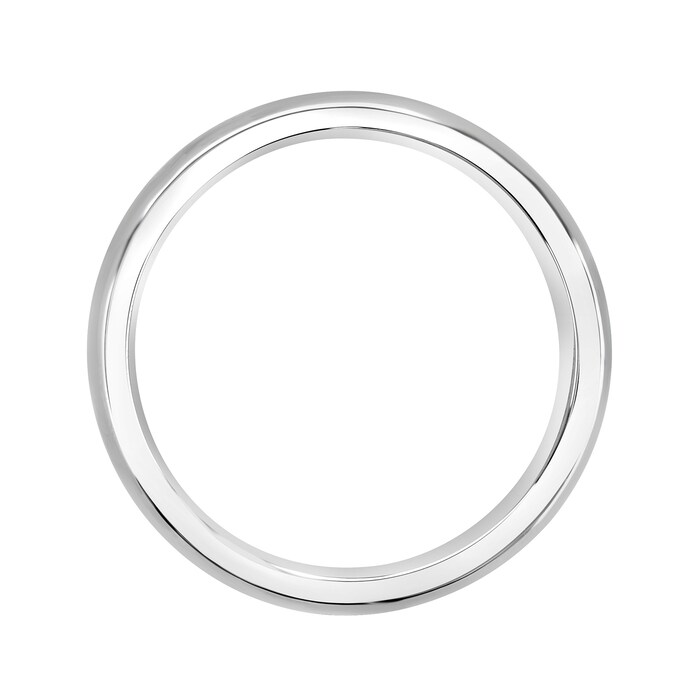 Mappin & Webb 18ct White Gold 3.5mm Heavy Court Wedding Ring