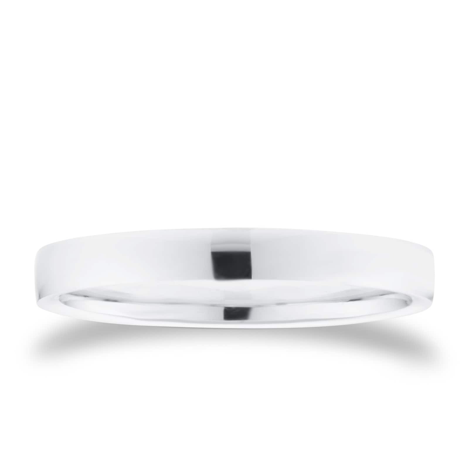 Mappin & Webb 18ct White Gold 2.5mm Standard Domed Court Wedding Ring Mappin & Webb 18ct White Gold 2.5mm Standard Domed Court Wedding Ring