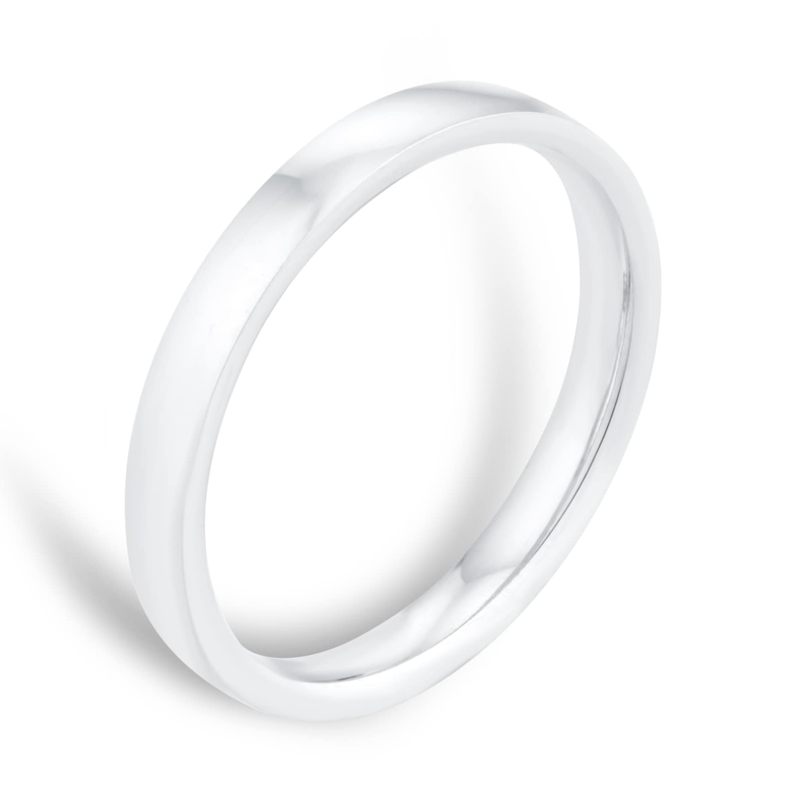 Mappin & Webb 18ct White Gold 2.5mm Standard Domed Court Wedding Ring Mappin & Webb 18ct White Gold 2.5mm Standard Domed Court Wedding Ring