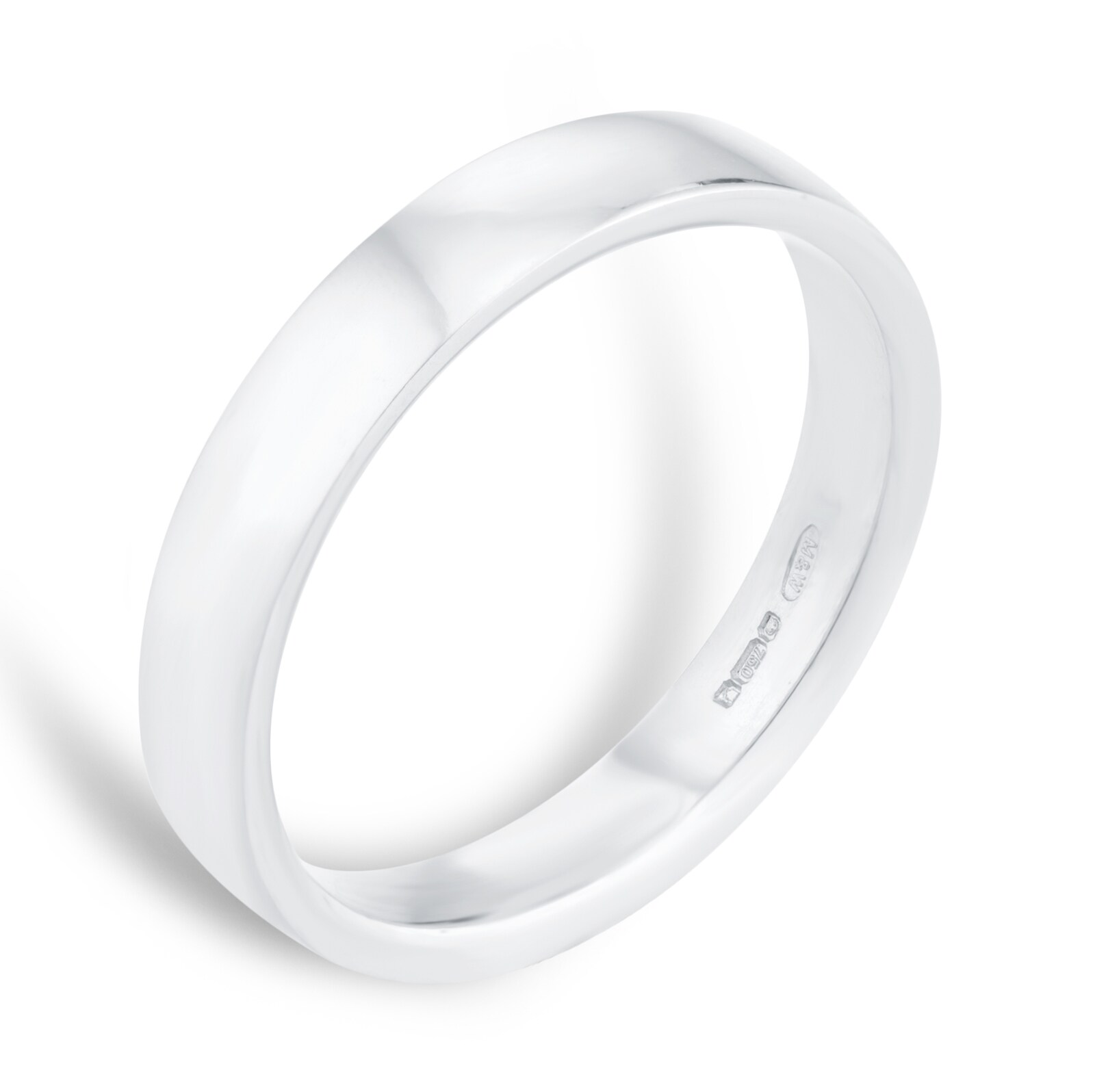 Mappin & Webb 18ct White Gold 3.5mm Standard Domed Court Wedding Ring Mappin & Webb 18ct White Gold 3.5mm Standard Domed Court Wedding Ring