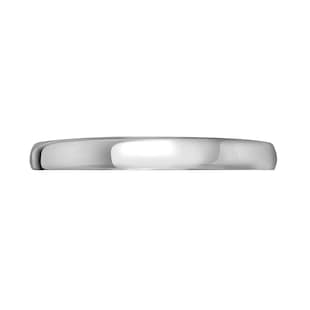 Mappin & Webb 18ct White Gold 2.5mm Luxury D-Shape Court Wedding Ring