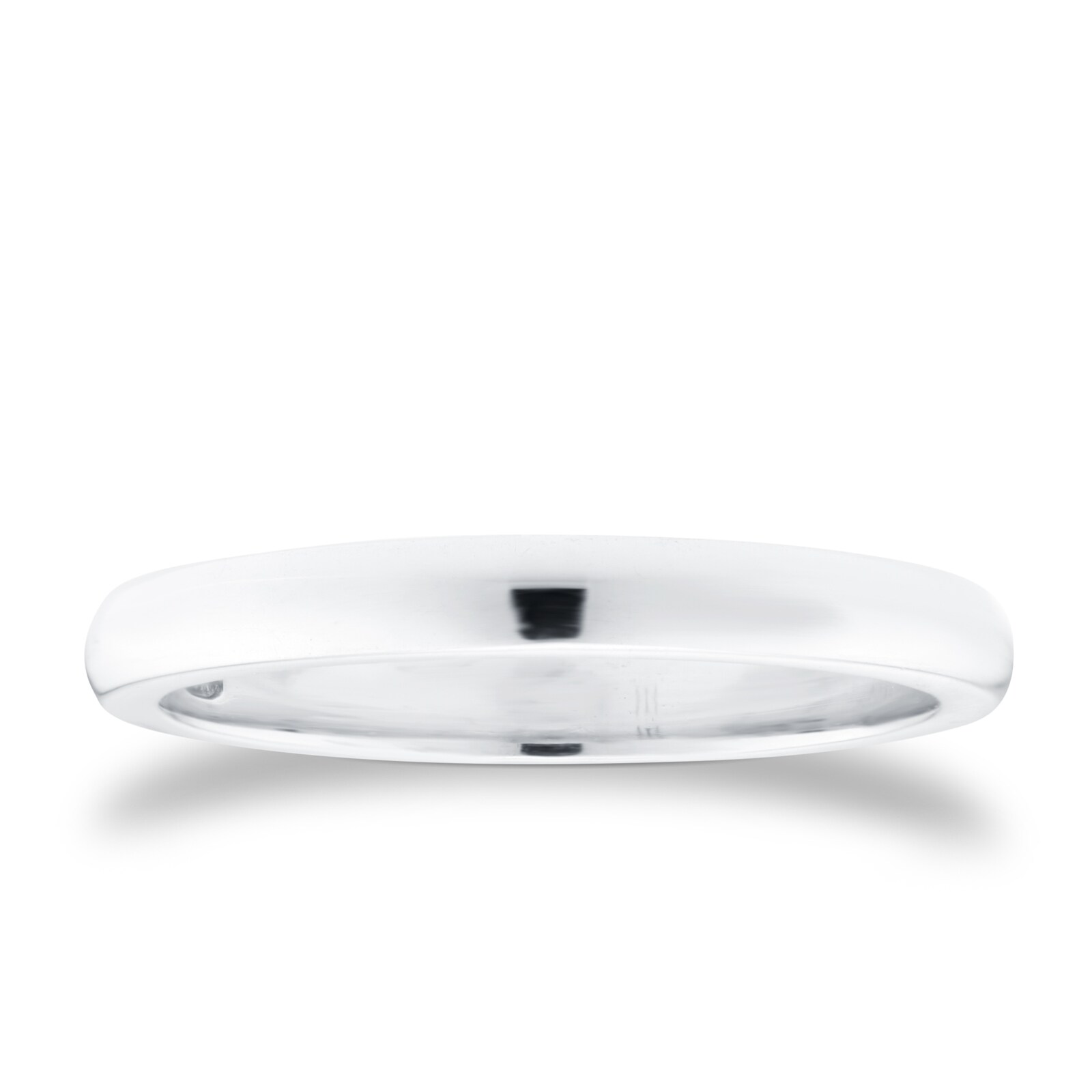 Mappin & Webb 18ct White Gold 3mm Luxury D-Shape Court Wedding Ring Mappin & Webb 18ct White Gold 3mm Luxury D-Shape Court Wedding Ring