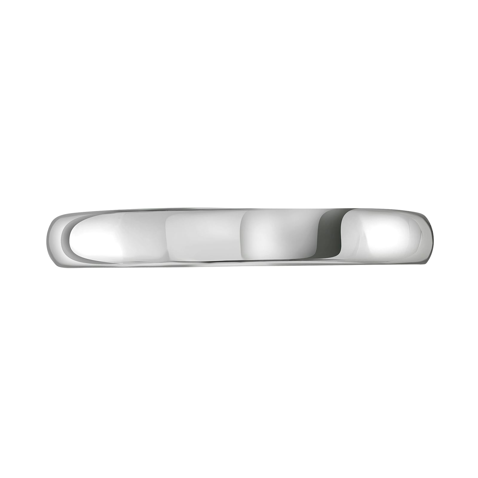 Mappin 
Webb 18ct White Gold 3mm Luxury D-Shape Court Wedding Ring