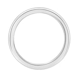 Mappin & Webb 18ct White Gold 3mm Luxury D-Shape Court Wedding Ring