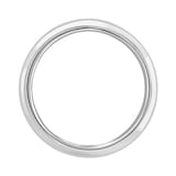 Mappin & Webb 18ct White Gold 3.5mm Luxury D-Shape Court Wedding Ring
