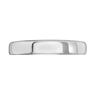Mappin & Webb 18ct White Gold 3.5mm Standard Modern Court Court Wedding Ring