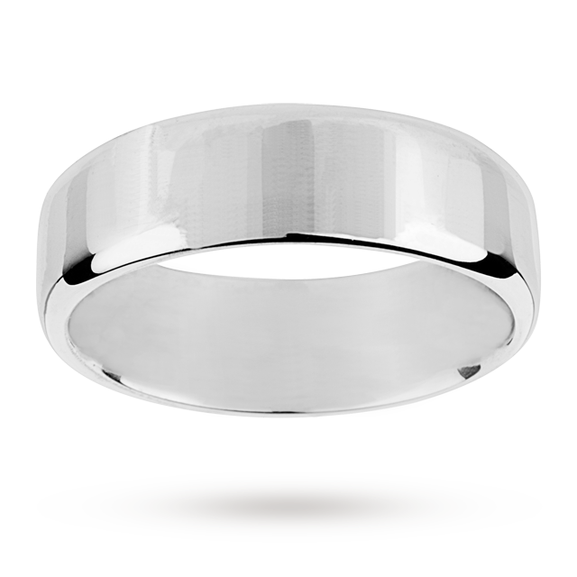 Mappin & Webb 7mm Flat Comfort Fit Gents Court Ring In 18 Carat White Gold Mappin & Webb 7mm Flat Comfort Fit Gents Court Ring In 18 Carat White Gold